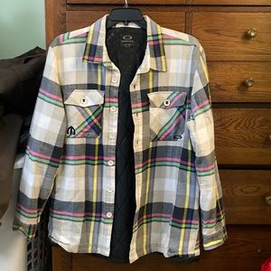 Colorful Oakley Jacket Button Down XL